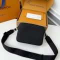 「#5219」LV FASTLINE Full Leather Postman's Bag M22482,Size:18*7*23.5cm