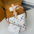 「#5221」LV ALL IN BB White Three-Color Handbag M13089,Size:18*12*16cm