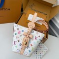 「#5221」LV ALL IN BB White Three-Color Handbag M13089,Size:18*12*16cm