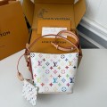 「#5221」LV ALL IN BB White Three-Color Handbag M13089,Size:18*12*16cm
