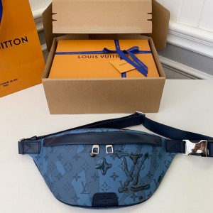 「#1357」Louis Vuitton 2023 New DISCOVERY Droplet Blue Waistpack M22576 Size: 44 * 15 * 9cm