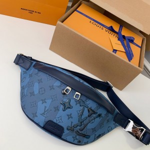 「#1357」Louis Vuitton 2023 New DISCOVERY Droplet Blue Waistpack M22576 Size: 44 * 15 * 9cm