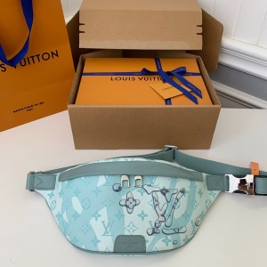 「#1358」Louis Vuitton 2023 New DISCOVERY Water Drop Green Waistpack M22765 Size: 44 * 15 * 9cm