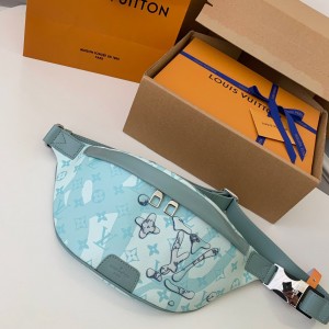 「#1358」Louis Vuitton 2023 New DISCOVERY Water Drop Green Waistpack M22765 Size: 44 * 15 * 9cm