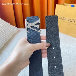 「#1417」Louis Vuitton New pattern steel buckle 4.0cm Belt 000150