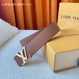 「#1418」Louis Vuitton New pattern steel buckle 4.0cm Belt 000150