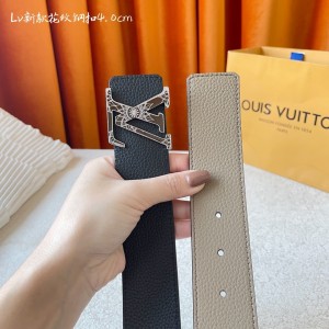 「#1419」Louis Vuitton New pattern steel buckle 4.0cm Belt 000150
