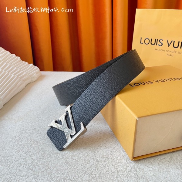 「#1419」Louis Vuitton New pattern steel buckle 4.0cm Belt 000150