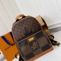 「#1449」Louis Vuitton x Nigo Co branded Campus Men's Backpack N40380, Top Quality Size: 30 * 39 * 13cm