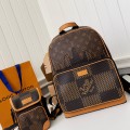 「#1449」Louis Vuitton x Nigo Co branded Campus Men's Backpack N40380, Top Quality Size: 30 * 39 * 13cm