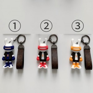 「#1468」Louis Vuitton rabbit doll monogram keychain