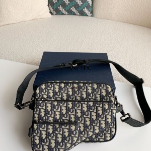 「#1475」DIOR Men's SAFARI Messenger Bag, Top Quality Size：18*25*5cm