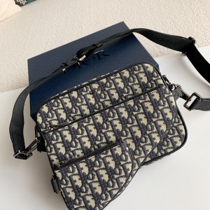 「#1475」DIOR Men's SAFARI Messenger Bag, Top Quality Size：18*25*5cm