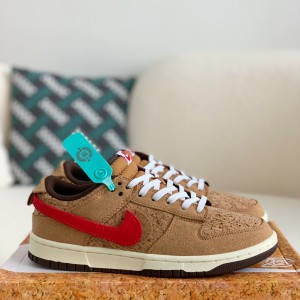 「#1488」CLOT x Nike Dunk Low SP CN GCEL Cork Sneakers