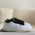 「#1493」Fragment Design x Clot x Nike SB Dunk Low"20th AnniversaryWhite Silk Sneakers