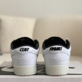 「#1493」Fragment Design x Clot x Nike SB Dunk Low"20th AnniversaryWhite Silk Sneakers