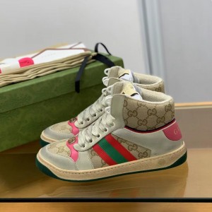 「#211」Gucci High-top Distressed sneakers