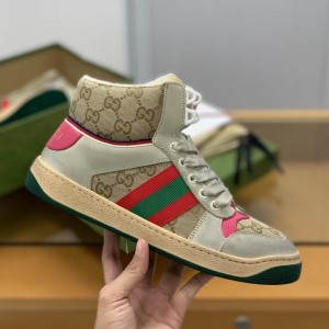 「#211」Gucci High-top Distressed sneakers