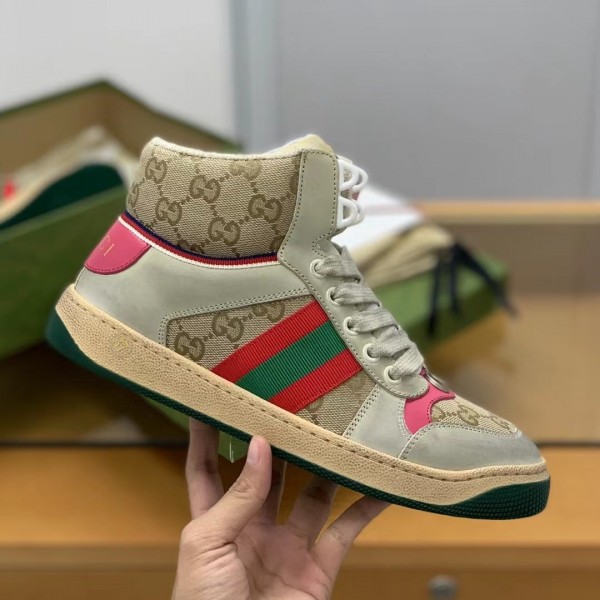 「#211」Gucci High-top Distressed sneakers