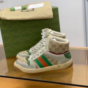 「#212」Gucci High-top Distressed sneakers