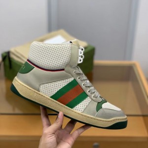 「#213」Gucci High-top Distressed sneakers