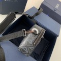 「#1514」DIOR Men's SAFARI Messenger Bag, Top Quality  Size: 22 * 15 * 6cm