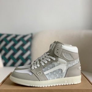 「#1579」Louis Vuitton x Nike Air Jorda 1 High AJ1 Sneakers