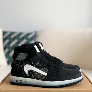 「#1580」Louis Vuitton x Nike Air Jorda 1 High AJ1 Sneakers