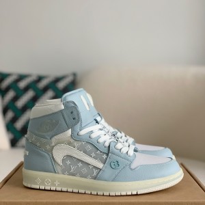 「#1581」Louis Vuitton x Nike Air Jorda 1 High AJ1 Sneakers