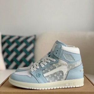 「#1581」Louis Vuitton x Nike Air Jorda 1 High AJ1 Sneakers