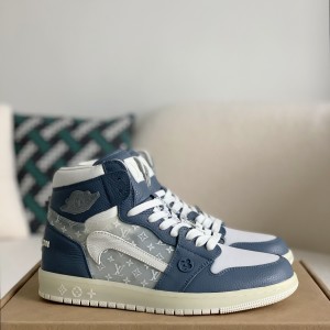 「#1582」Louis Vuitton x Nike Air Jorda 1 High AJ1 Sneakers