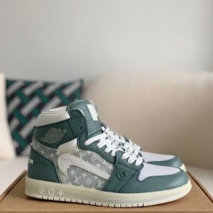 「#1583」Louis Vuitton x Nike Air Jorda 1 High AJ1 Sneakers