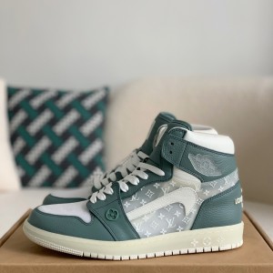「#1583」Louis Vuitton x Nike Air Jorda 1 High AJ1 Sneakers