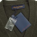 「#1588」SS23 new autumn product LOUIS VUITTON Monogram jacquard V-neck single-breasted long-sleeved knitted