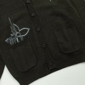 「#1587」SS23 new autumn Louis Vuitton solid color embroidered long-sleeved knitted cardigan