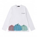 「#1596」LV pumpkin print round neck long sleeve T-shirt 6602 new style