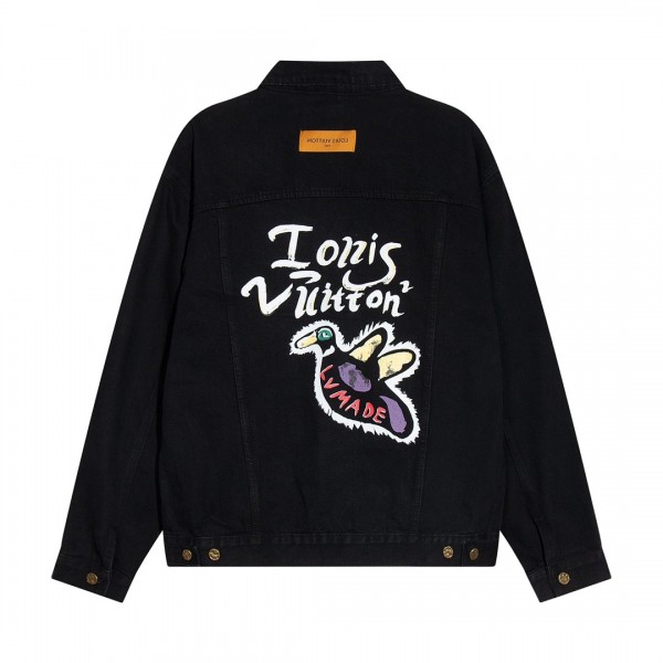 Louis Vuitton "LV Back Duck Flying" printed denim jacket