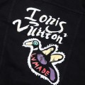 「#1599」Louis Vuitton "LV Back Duck Flying" printed denim jacket