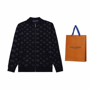 「#1610」Louis Vuitton chest stripe patchwork long-sleeved coat jacket