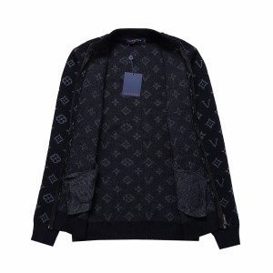 「#1610」Louis Vuitton chest stripe patchwork long-sleeved coat jacket