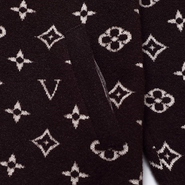 Louis Vuitton chest stripe patchwork long-sleeved coat jacket
