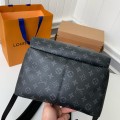 「#1621」Louis Vuitton Men's DISCOVERY Black Flower Backpack M43186 Top Quality Size: 30 * 40 * 20cm
