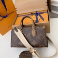 「#1622」Louis Vuitton's Seasonal New ONTHEGO Horizontal Handbag M46653 Top Quality Size: 25 * 13 * 10cm