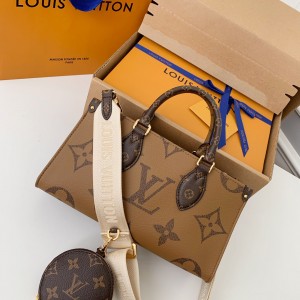 「#1622」Louis Vuitton's Seasonal New ONTHEGO Horizontal Handbag M46653 Top Quality Size: 25 * 13 * 10cm