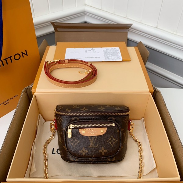 「#1623」Louis Vuitton's new MINI BUMBAG vintage handbag for the season M82335 is of top quality