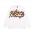 「#1624」Louis Vuitton Flame Graffiti Letters Couple Sweatshirt