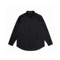 「#1625」Louis Vuitton jacquard all over print flocked shirt GS1021