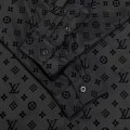 「#1625」Louis Vuitton jacquard all over print flocked shirt GS1021