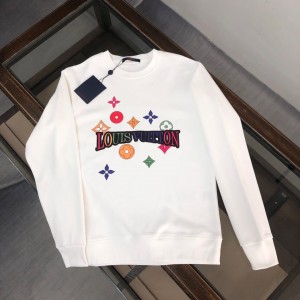 「#1654」Louis Vuitton 2023 new autumn and winter couples style round neck sweatshirt