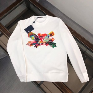 「#1655」Louis Vuitton 2023 new autumn and winter couples style round neck sweatshirt